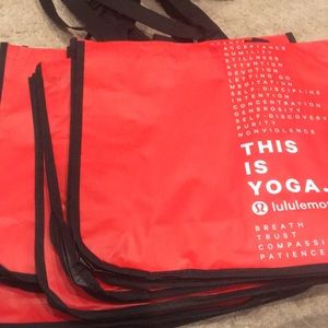 10 Large Red Lululemon Bags